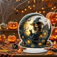 thumbnail image 5 of Halloween Decorations Qwtwty Halloween Pumpkin House And Witch Romantic Scene Flat Acrylic Table Decoration, 5 of 9