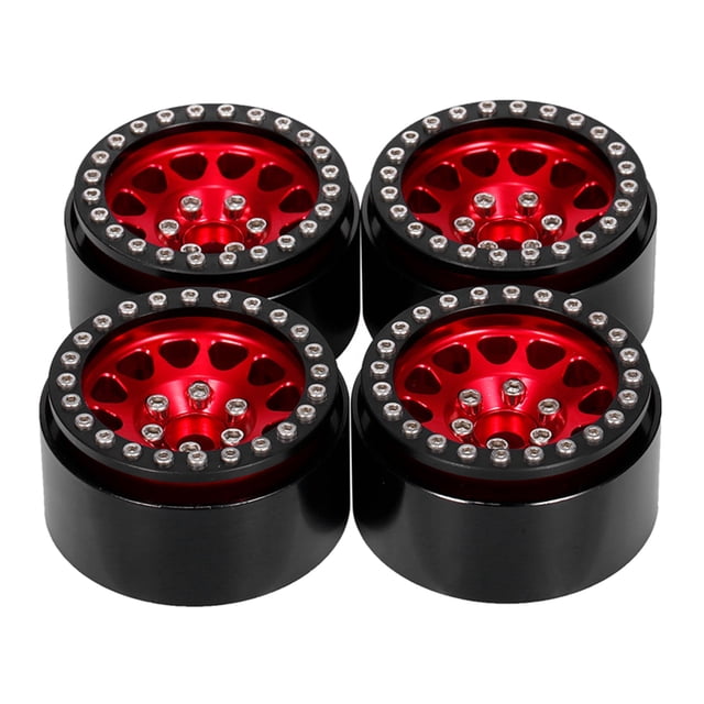 Llantas de 4 para Axial SCX10 II 90046 D90 Sunnimix Llantas de ruedas RC Beadlock para coche