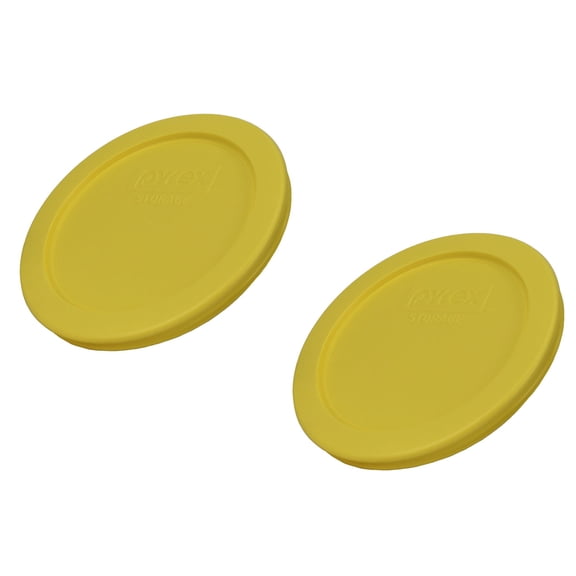 Pyrex 7200-PC 2-Cup Pastel Yellow Food Storage Replacement Lid (2-Pack)