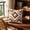 Coffee, variant on Fmbmuo Bohemian Tufted Pillow Cover 18x18 Inch Geometric Diamond Pattern with Tassels Cushion Case for Sofa Bed Home Decor,Red