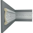 thumbnail image 5 of Ekena Millwork 3 7/8"H x 3/4"P x 94 1/2"L, (4 1/8" Repeat), Marcella Running Leaf Chair Rail (2-Pack), 5 of 6
