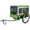 Green, variant on Large Folding Bike Trailer for Dogs - 20×2 1/8 Inches Wheels, Heavy-Duty Steel Frame, Spacious Design, All-Terrain Cycling, Jogging & Camping Adventure