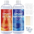 thumbnail image 1 of Kit de resina epoxídica JANCHUN Crystal Clear 473 ml sin burbujas, 1 of 7