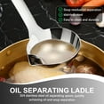 thumbnail image 4 of Stainless Steel Oil Separator Soup Ladle Gravy Food Fat Separator Skimmer Spoon Grease Strainer Separater Hot Pot Oil Filter Spoon For Home Kitchen And Cooking,Soup Colander 12 Inch, 4 of 6