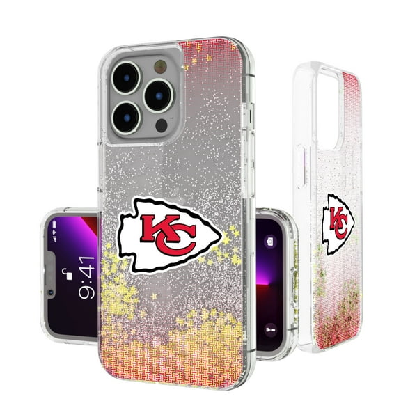 Kansas City Chiefs Linen Logo iPhone Glitter Case