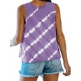 thumbnail image 2 of Gvmfive Women Stripe Print Sleeveless Tank Tops Summer Casual Swing T Shirt Loose Tunic Blouse, 2 of 3