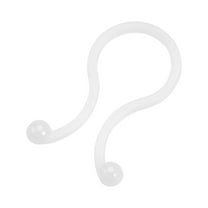 Twist Lock Cable Wire Ties Nylon U Shape Save Place 12.2mm Dia White 200 pcs