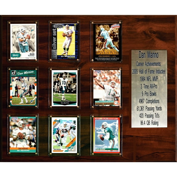 Dan Marino Miami Dolphins 15'' x 18'' Plaque