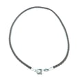 thumbnail image 6 of BICO AUSTRALIA JEWELRY - 22" BROWN BRAIDED PVC LEATHER NECKLACE - Thin Width - 2mm (0.08 inch) - Lobster Clasp, 6 of 6