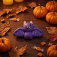 thumbnail image 3 of Halloween Pumpkin Squeeze Toys, Slow Rise Glitter Dumpling Squishies, Cute Pumpkins Stress Ball Gifts for Adults Anxiety Relief Office, Purple, 3 of 6