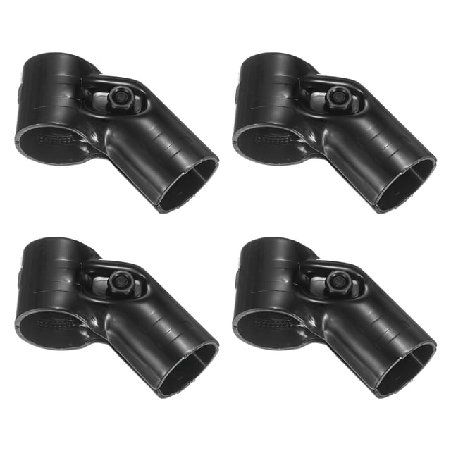 Conector de Tubería Estructural Uxcell de 4 Piezas, Abrazadera de Conduit de 45 Grados, Conector de Tubería de Acero para Tubería de OD 1.1" o 28MM