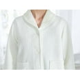 thumbnail image 6 of Loungees Ivory Drop Needle Coral Fleece Shawl Collar Button Front Bed Jacket - XL, 6 of 6
