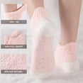 thumbnail image 2 of COOPLUS 6 Pairs Womens Fuzzy Socks with Grips Winter Warm Soft Fluffy Indoor Slipper Socks for Women, 2 of 7