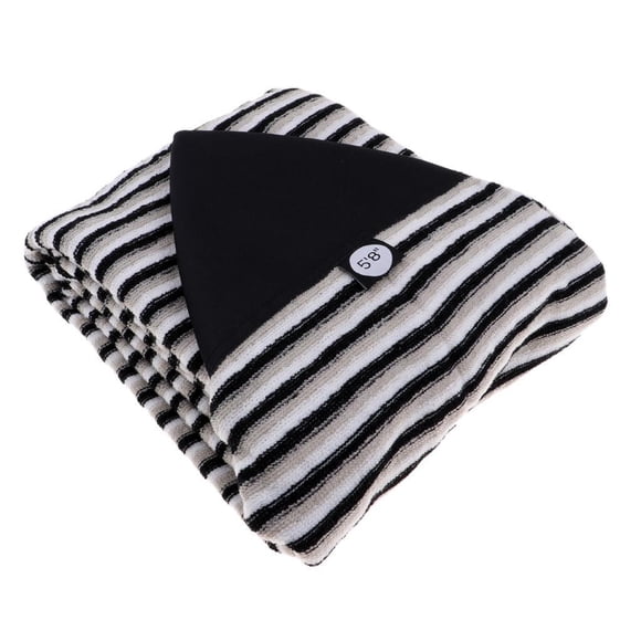 Soidarity Funda protectora para calcetines de tabla de surf, funda protectora para tabla de surf, estuche de almacenamiento Uniforme atlético marrón blanco negro 5.8 pies