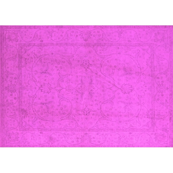 Ahgly Company Indoor Rectangle Oriental Pink Traditional Area Rugs, 8' x 12'