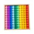 thumbnail image 4 of Juego de bloques de construcción de arcoíris, juego de bloques de construcción para niños, juguetes educativos de aprendizaje, regalo Ideal, juego de , 50 pcs, 4 of 8