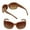 Brown/Brown, variant on 2 Pair of "The Fashionista" Womens Designer Bifocal Sunglasses - Outdoor Reading Glasses - Black/Black - 1.25