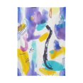 thumbnail image 3 of 54x72 Inch Tablecloth Polyester Square Tablecloth for Home Kitchen Dinner Decor Multicolor Abstract Scene, 3 of 9