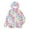 1-393Hot Pink1189, variant on CAIVO Little Girls Gradient Print Hooded Wind Jacket Lightweight Waterproof Elastic Cuff Zipper Pockets Long Sleeve Kids Windproof Rain Outerwear Casual Coats Holiday Dailywear
