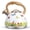 Butterfly, variant on Tea Kettle, Teapot Whistling Kettle with Wood Pattern Handle Loud Whistle, Food Grade Stainless Steel Tea Pot for Stovetops Induction Water Kettle, 2.7-Quart Butterfly
