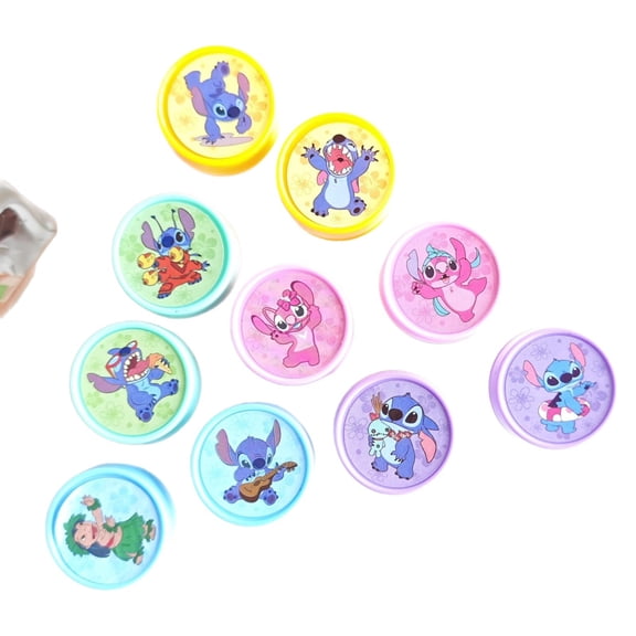 10 Pcs cartoon Themed Stampers, Birthday Party Supplies, Goody Bag Treat Bag Stuff for Birthday Party Gifts