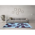 thumbnail image 3 of Ahgly Company Indoor Rectangle Abstract Light Blue Modern Area Rugs, 8' x 12', 3 of 4