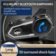 thumbnail image 2 of Motorcycle Helmet Headset Waterproof Bluetooth 5.0 Intercom Wireless Earphone Stereo with Mic, 2 of 5