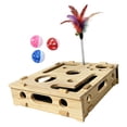 thumbnail image 3 of Caja interactiva para gatos, rompecabezas, juguete para hacer ejercicio en interiores, resistente, práctico, fácil de limpiar, caja de rompecabezas Sin lima de uñas, 3 of 8
