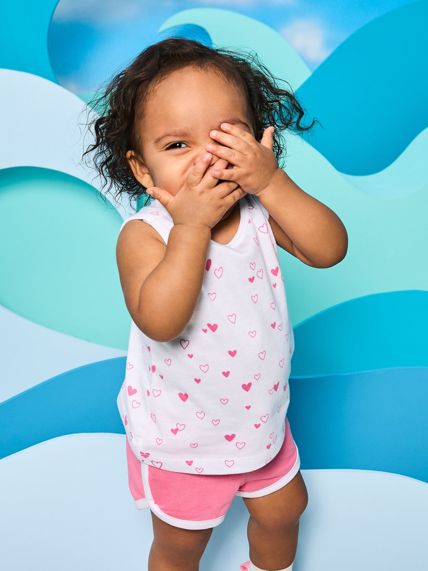 Garanimals Newborn, Baby & Toddler Girl Cotton Pull-On Dolphin Shorts, 3-Pack, Sizes 0-6T