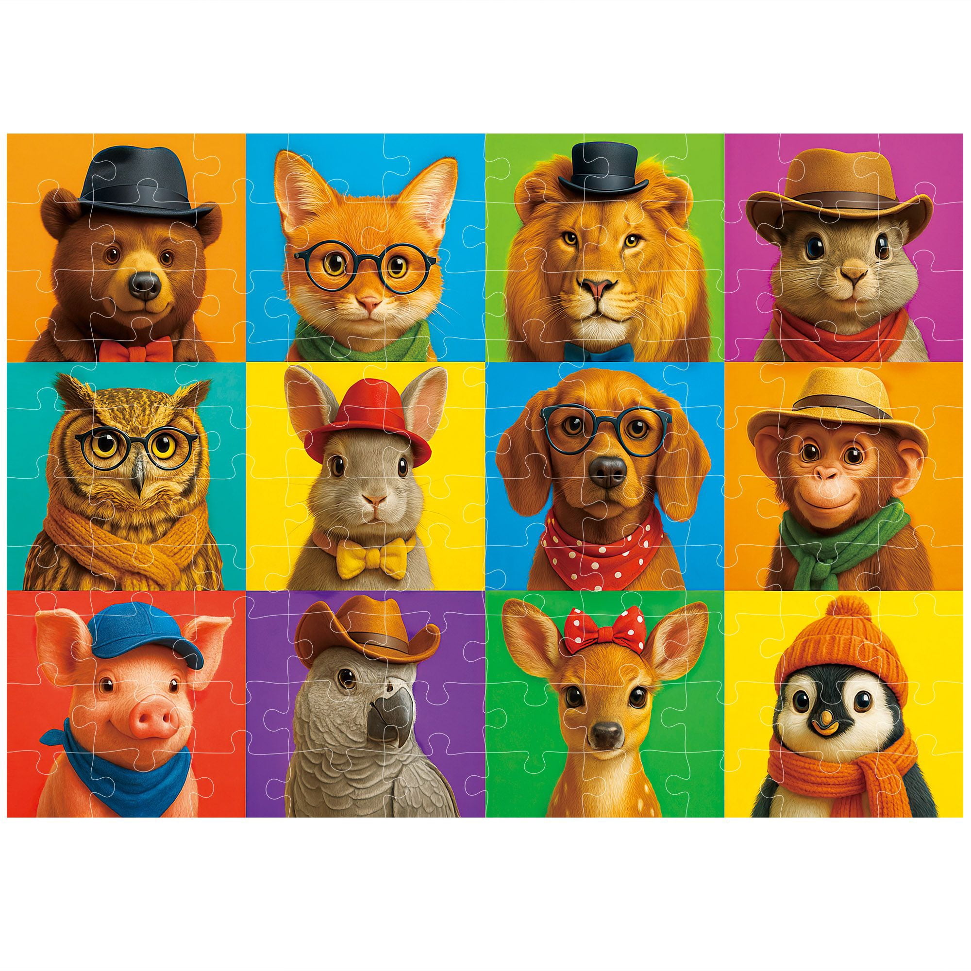 Kellogg's, 4 Puzzle Multipack, 500 Pieces Combine to Form Mega