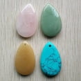thumbnail image 3 of K-KED 20pcs Mixed Natural Stone Water Drop Shape Pendants for Delicate Jewelry Making 40X25X3mm, 3 of 3