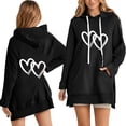 thumbnail image 1 of WILLBEST Vestido Mujer Sudadera Con Capucha Y Letras Estampadas Informales Para Mujer, 1 of 3