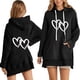 thumbnail image 1 of WILLBEST Vestido Mujer Sudadera Con Capucha Y Letras Estampadas Informales Para Mujer, 1 of 3