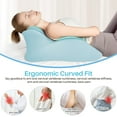 thumbnail image 4 of CJC Memory Foam Wedge Pillow, Multi-Position Body Support Pillow Bed Wedge Pillow for Back, Neck & Leg Support, Blue, 4 of 8