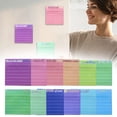 thumbnail image 2 of 12Pcs Sticky Memo Adhesive Tabs Small Lined Notepads for and School Use Stick Notes Fun Motivational Stickers for Teachers and Colleagues Office Stationery Set,Craft Supplies,Writing Supplies,Desk Or, 2 of 9