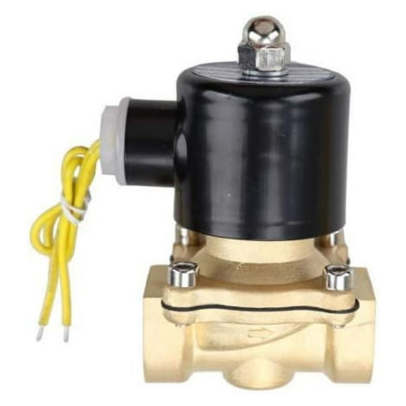 1/4 Inch Electric Solenoid Valve 110V-120V NPT Normally Closed - Air Water Gas Control - Fast Response, 100% Duty Cycle, 170°F Max Temp