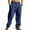 c02Blue, variant on USNSM Linen Cargo Pants for Men Casual Elastic Waist Pants with Pockets Relaxed Fit Beach Yoga Lightweight Breathable Lounge Pants Yellow XL