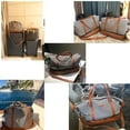 thumbnail image 4 of BAOSHA HB-28 Sac de Voyage en Toile pour Femmes Sac de Week-End Sac de Nuit (Bleu), 4 of 4