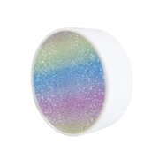 Rainbow Lens Cases with Mirror Cute Lens Box Round Women Girls Travel Lenses Kit Container Case