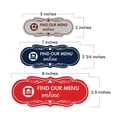 thumbnail image 4 of Signs ByLITA Designer Find Our Menu Online Sign (Red) - Small, 4 of 5