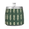 thumbnail image 7 of Yayeee Ashtray with Lid for Cigarette Smokeless Stainless Steel Home Ash Holder, Dark Green Leaves, 7 of 7