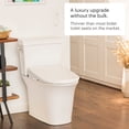 thumbnail image 3 of Brondell Swash Thinline T44 Luxury Bidet Toilet Seat with Remote Control, Round White, 3 of 19