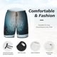thumbnail image 3 of Fotbe Winter Rabbit Traje de Baño para Hombre – Shorts de Natación de Secado Rápido con Forro y Bolsillos-XX-Large, 3 of 6