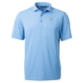 thumbnail image 2 of Men's Cutter & Buck Powder Blue Minnesota Vikings Virtue Eco Pique Tile Print Recycled Polo, 2 of 3