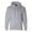 Gray Oxford Heather, variant on Men's Double Dry Action Fleece Pullover Hood, Charcoal Heather - XL