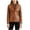 Brown-Coat, variant on Qetyuw Crop Faux Leather Jacket for Women Fall Winter Long Sleeve Moto Jackets Zip Up Removable Hood Outfits