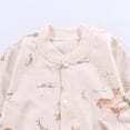 thumbnail image 4 of 6-12 Preemie Sleep & Play One-Piece Bodysuit Baby And Winter Clothing Baby Crawling Long Sleeve Romper Long Sleeve Sleeper Jumpsuit Brown Newborn Gift, 4 of 5