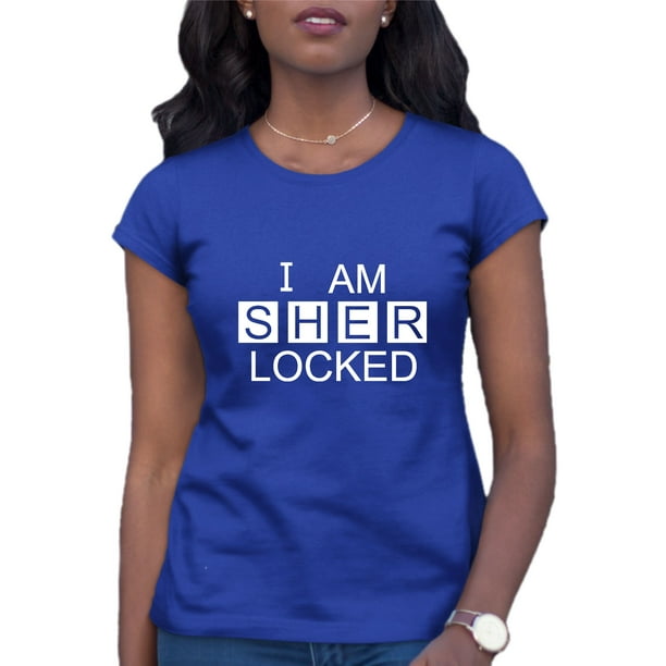 Womens I Am Sherlocked T Shirt Walmart Com