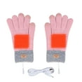 thumbnail image 5 of Lilgiuy USB Winter Gloves for Men and Women Stretch Knitted Heating Gloves Warm Windproof Solid Color Mittens for Christmas New Year Thanksgiving, 5 of 5
