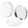 thumbnail image 1 of Shisuyan Refillable Makeup Compact Case Abs Silver 2Pack 2.95X2.95X0.86in, 1 of 9